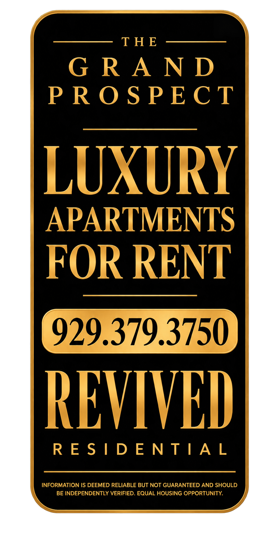 Grand Prospect rental advertisement